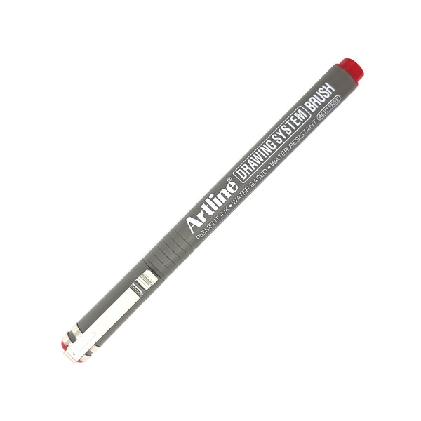 Bút Vẽ Kỹ Thuật Brush - Artline EK-23FN - Màu Đỏ