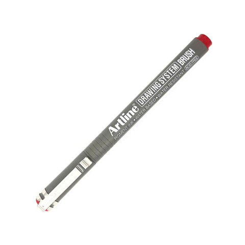 Bút Vẽ Kỹ Thuật Brush - Artline EK-23FN - Màu Đỏ